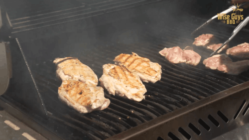 grilling chicken