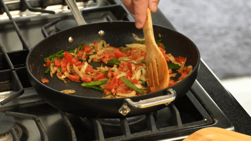 sauté tomatoes